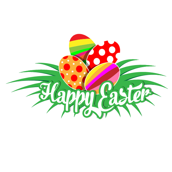 Happy Easter vector design clip art