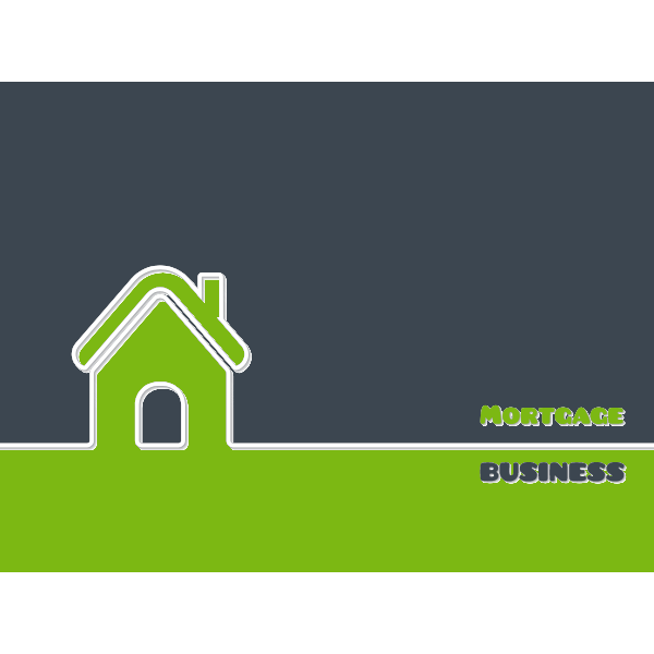 Mortgage business vector background