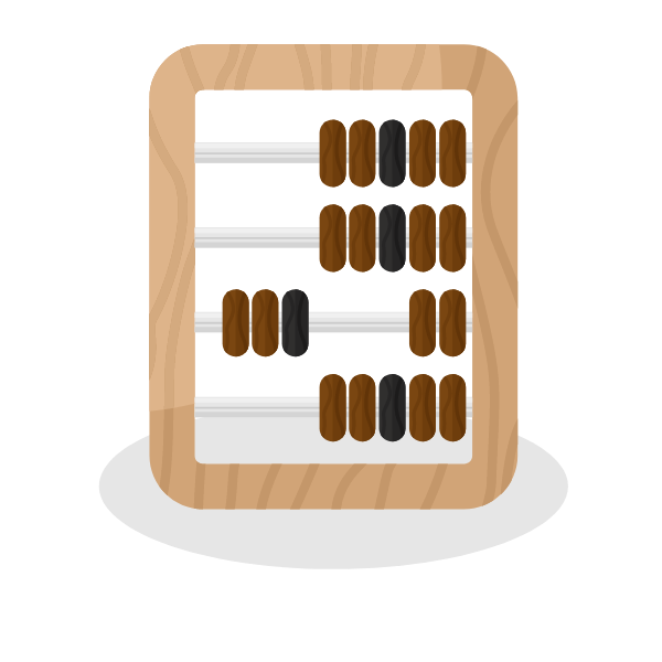 Wooden abacus clip art