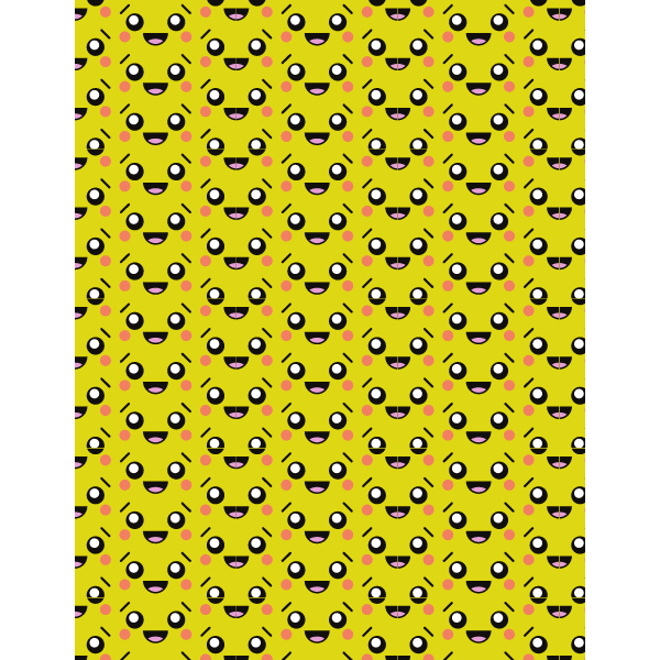 Yellow background pattern smiles