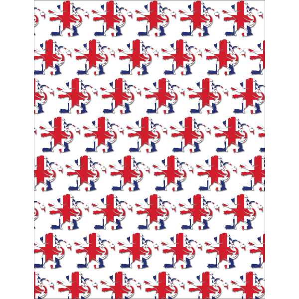 British lion seamless pattern background