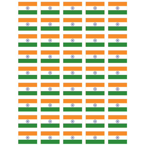 Indian flags seamless pattern