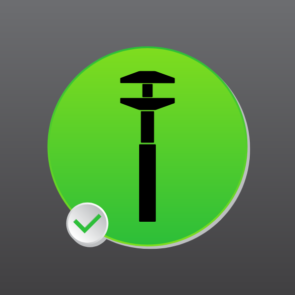 Tool icon green color