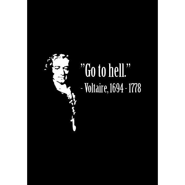 Voltaire curse in English