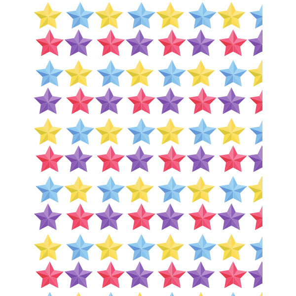 Colorful stars seamless pattern