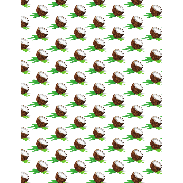 Coconut theme seamless pattern