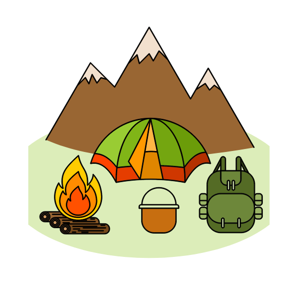 Outdoor adventure camping