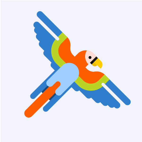 Macaw colorful bird