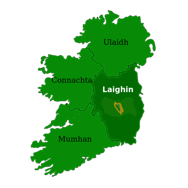 Map of Leinster. | Free SVG