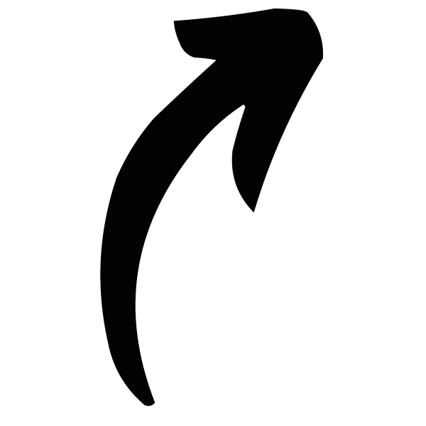 Curved Arrow Free SVG