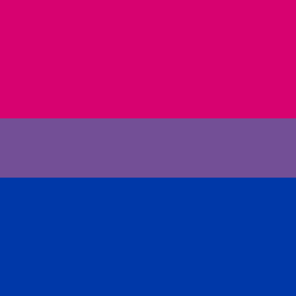 Bisexual pride flag square profile avatar | Free SVG