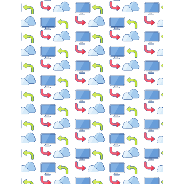 Cloud network seamless pattern