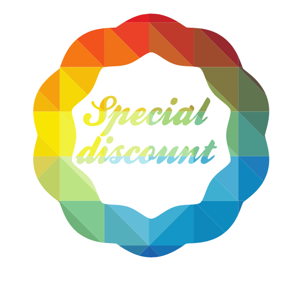 Special discount colorful sticker