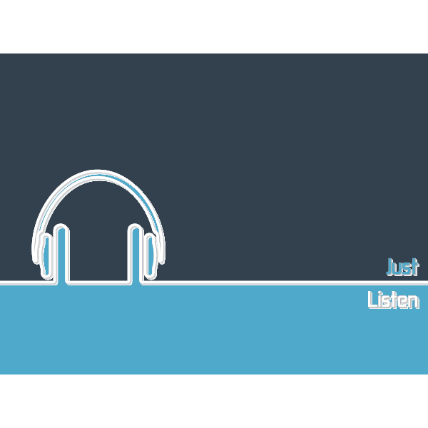 Headphones music theme wallpaper