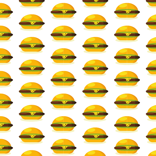 Hamburger seamless pattern