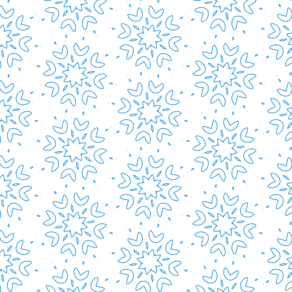 Blue floral seamless pattern