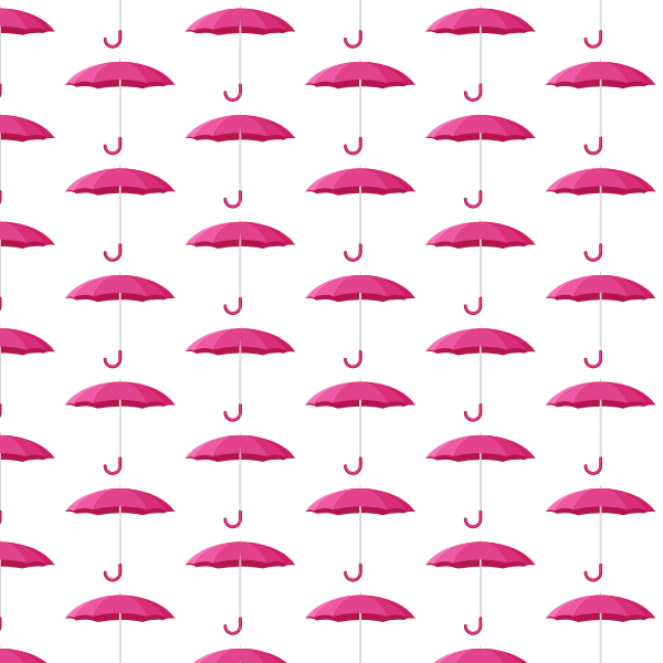 Pink umbrella seamless pattern