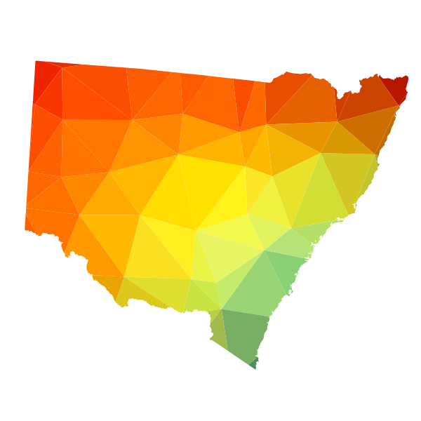 New South Wales color map