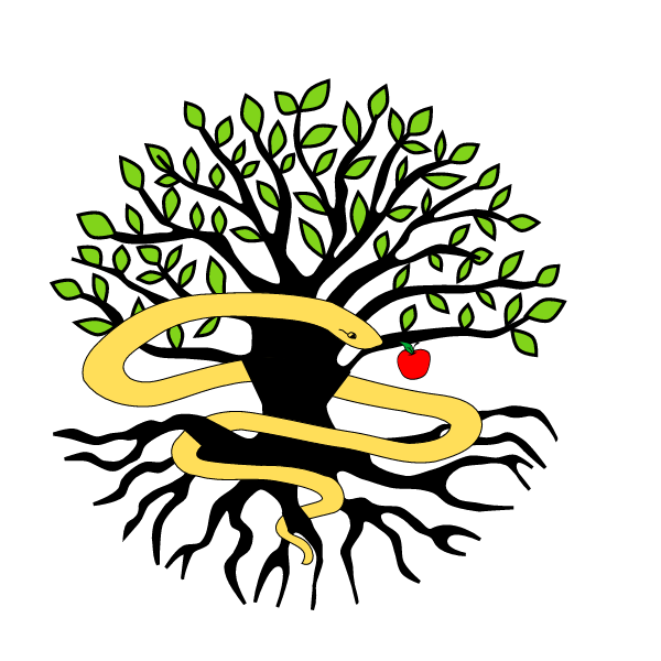 Tree of knowledge (with snake and apple)
