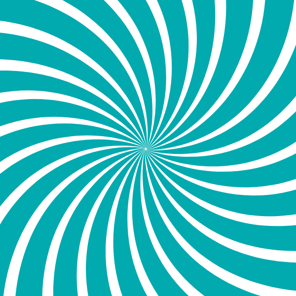 Radial beams teal white