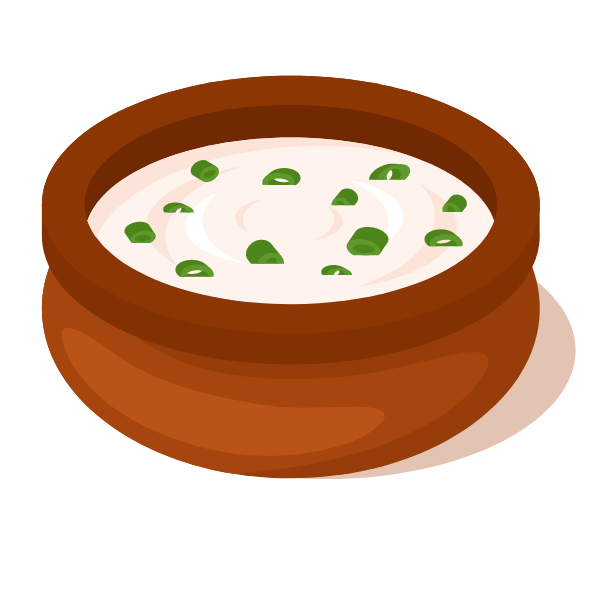 White cream soup