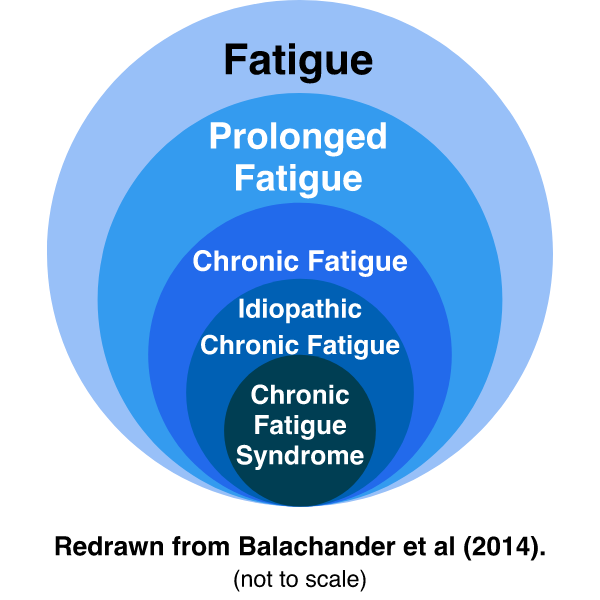 Population with chronic fatigue syndrome and types of fatigue