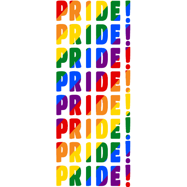 Rainbow pride tall background | Free SVG