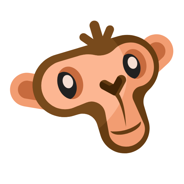 Monkey cartoon face