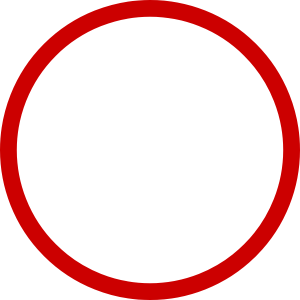 Plain round red border