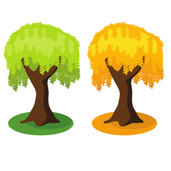 Yellow and green tree