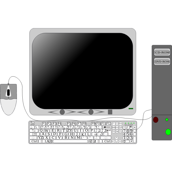 Computer system - Free SVG