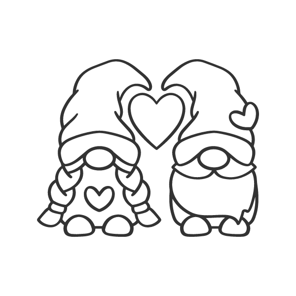 Free Valentine Gnome In Love Svg