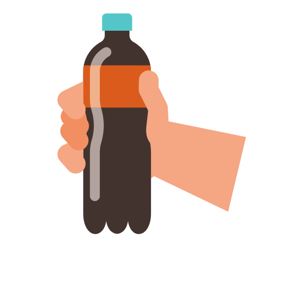 Soda drink bottle