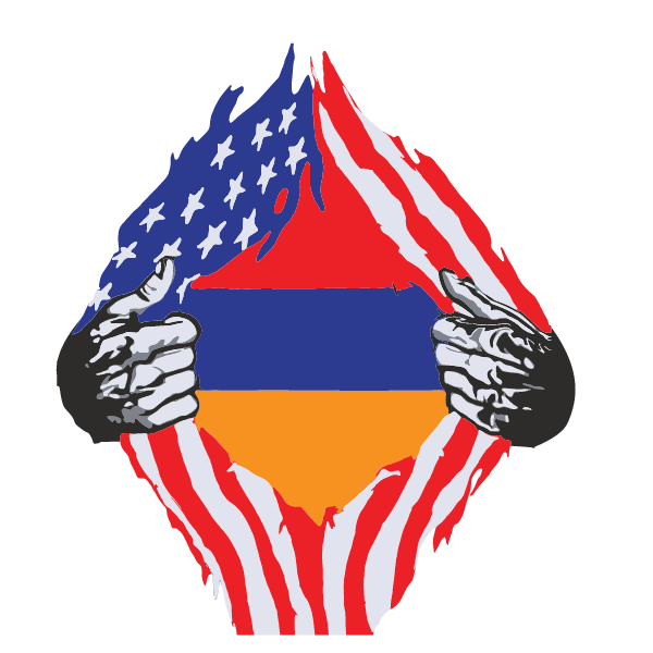 Super Armenian Heritage Armenia Roots Usa Flag Svg