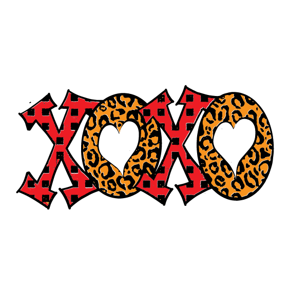 Xoxo Cute Valentines Day Clipart, Vector Files