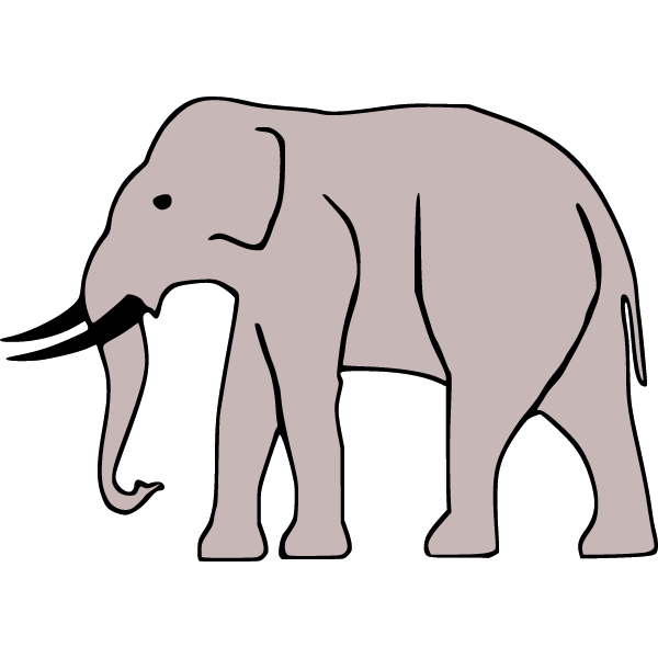 Elephant 10c | Free SVG