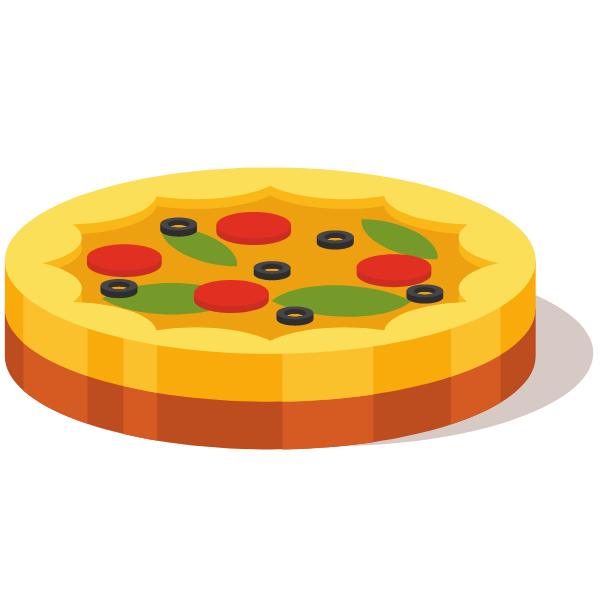 Pizza icon 3D