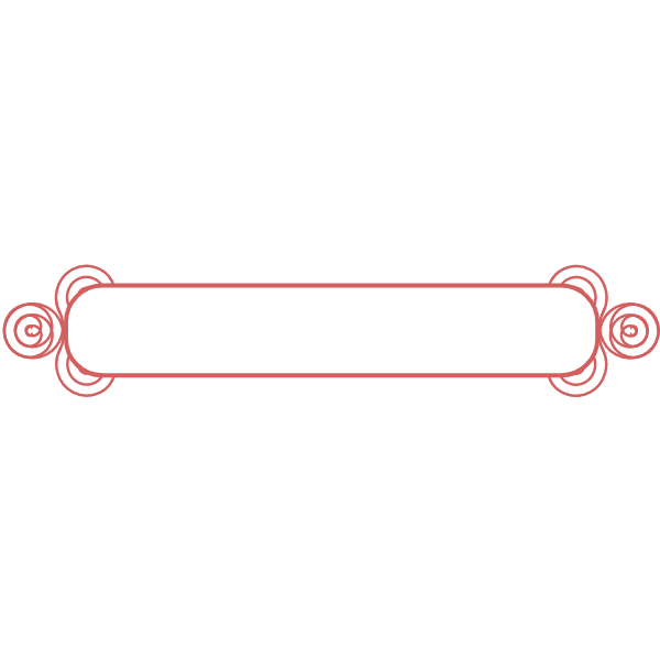 Vector image of red line art decorative border