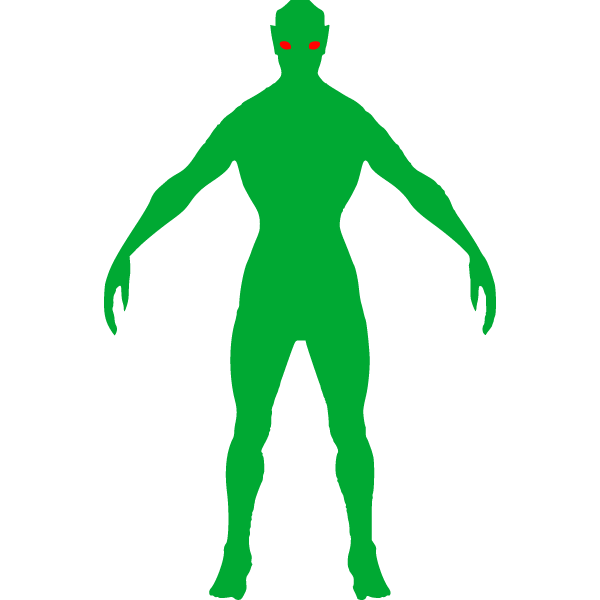 A tall green monster