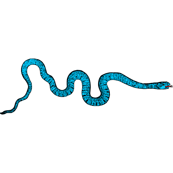 Blue sea snake