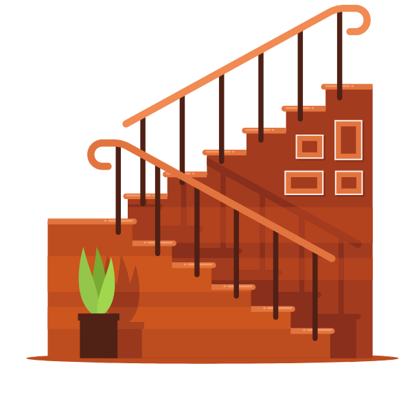 Staircase in the house