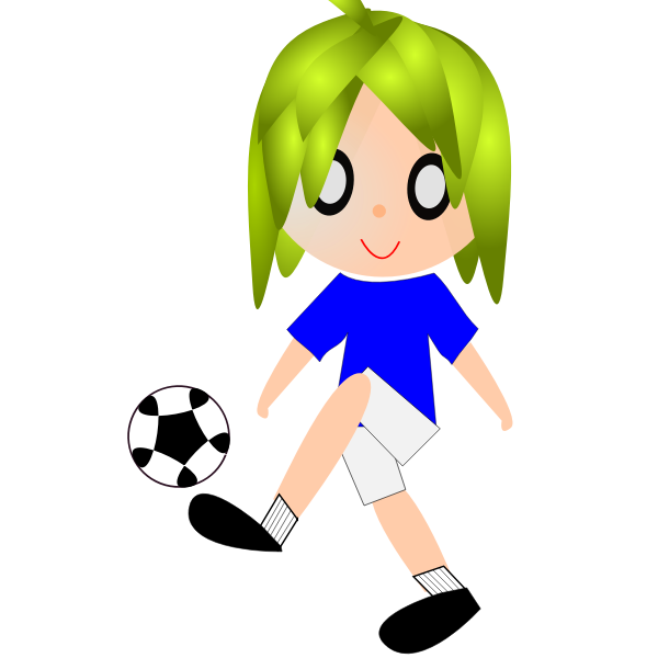 Animated soccer player