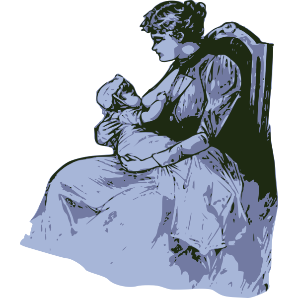 Mother breastfeeding | Free SVG
