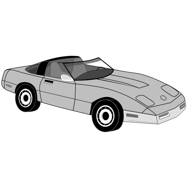 1980 Corvette Landau Free Svg