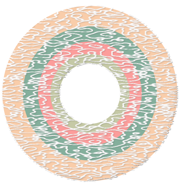 Vector graphics of hollow sweet candy