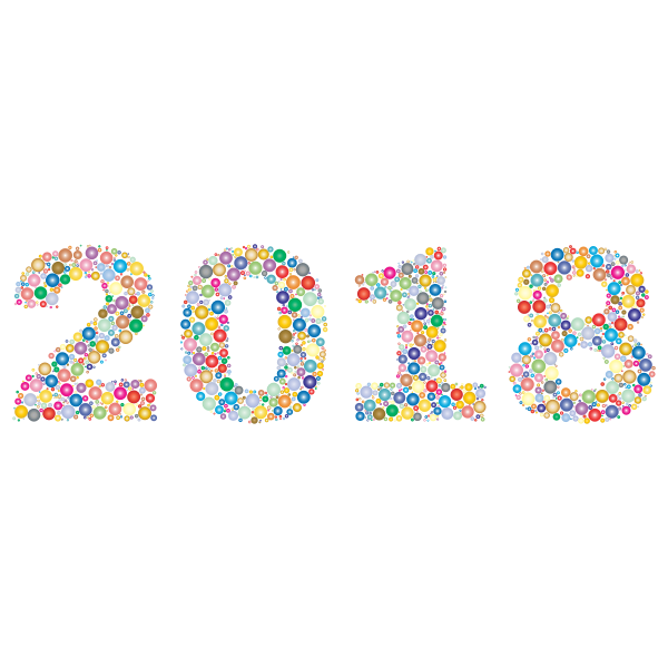 2018 Circles Prismatic Color Pattern