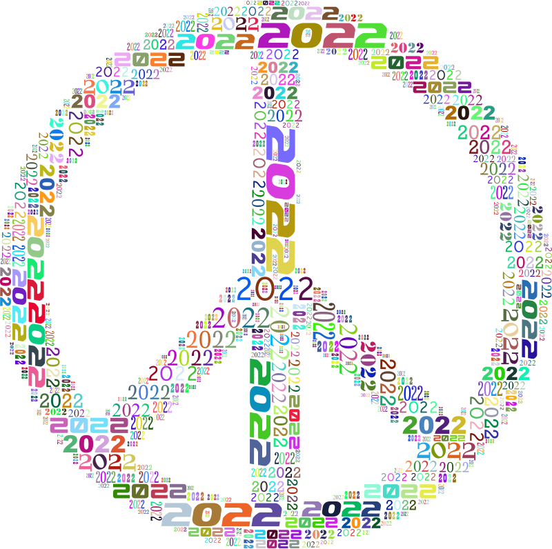 Peace sign colorful