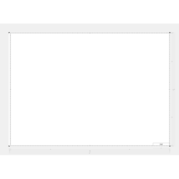 DIN 2A0 template vector image