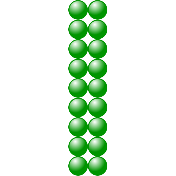 2x9 green balls