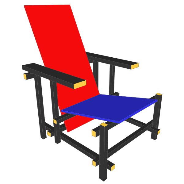Colorful beach chair
